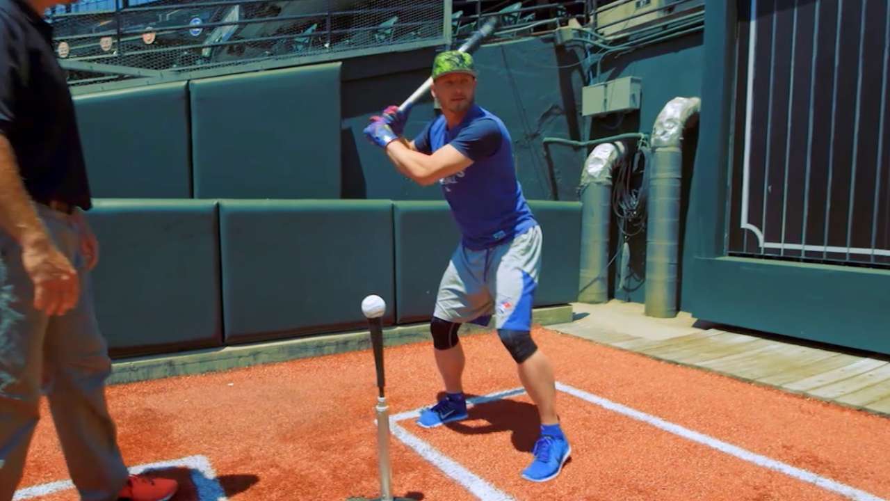 hitting off a tee