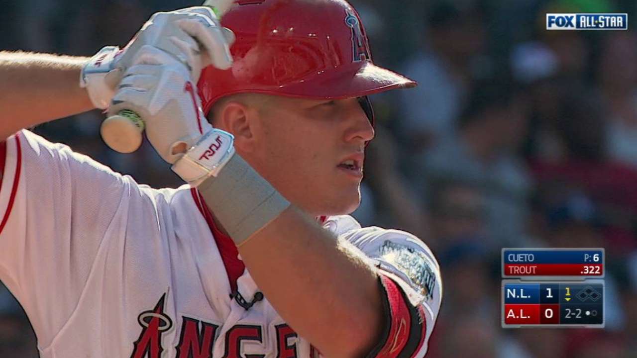Trout's 1st-inning single
