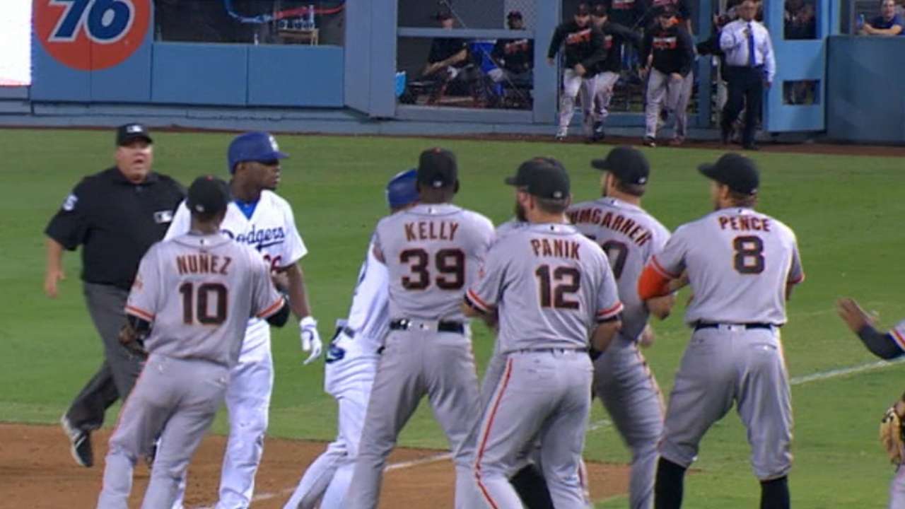 Must C: Benches clear in LA