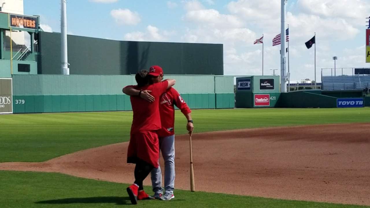 Red Sox S Tate Matheny Plays Vs Cardinals Mlb Com Matheny Faces Off Against Son