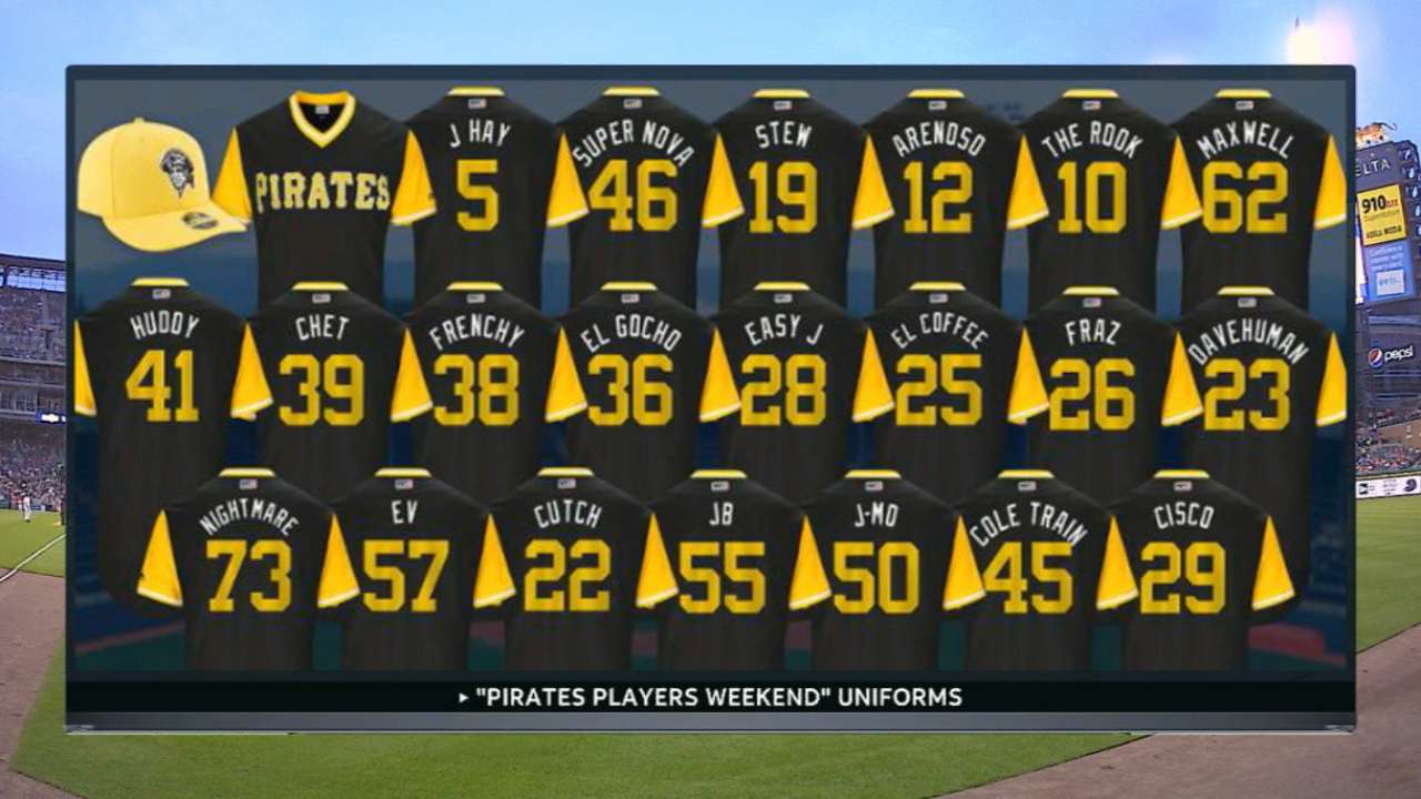 45 on players weekend jerseys