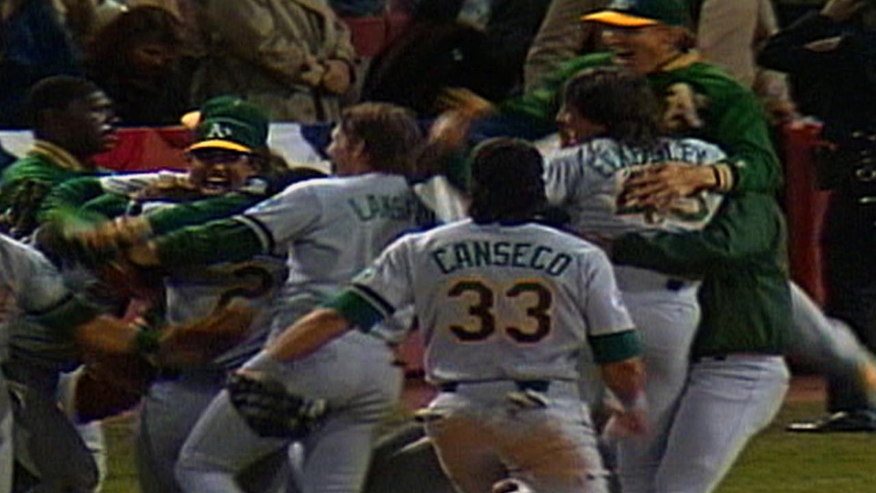 A's win 1989 World Series