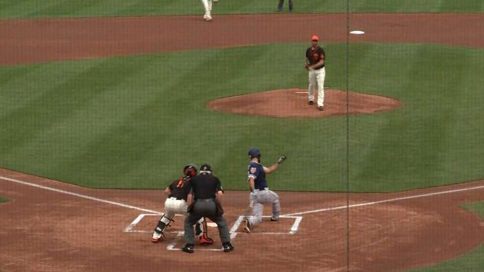 Bumgarner strikes out Hosmer