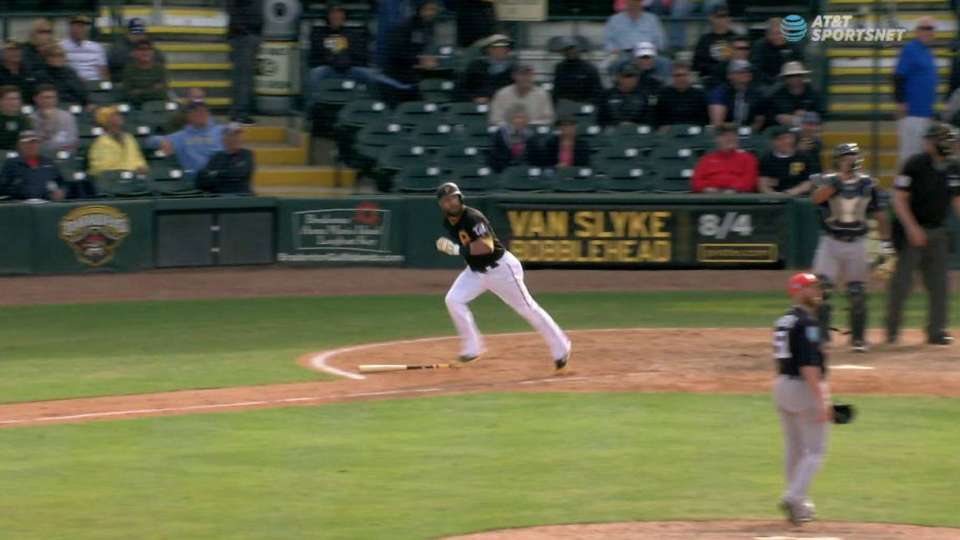 Brentz's solo homer to left