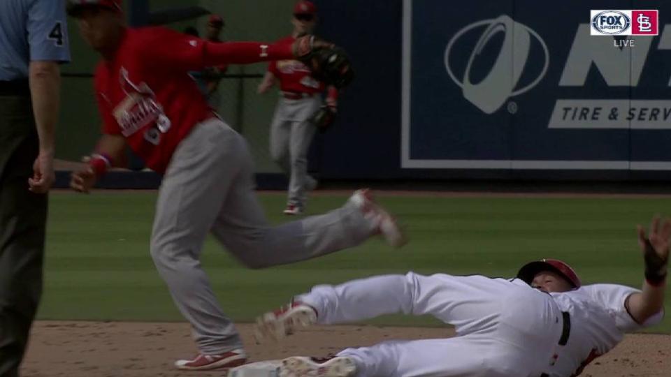 Pena catches Brignac stealing