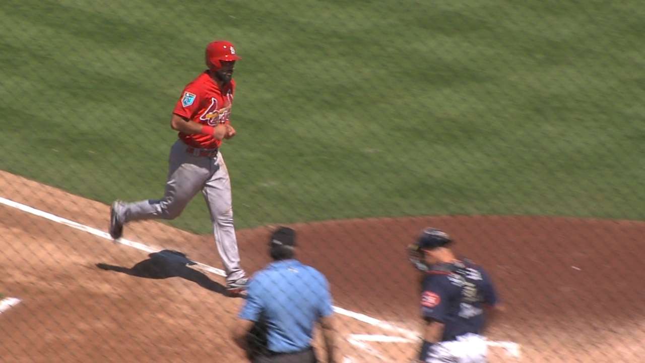 Carpenter goes 2-for-2, homers