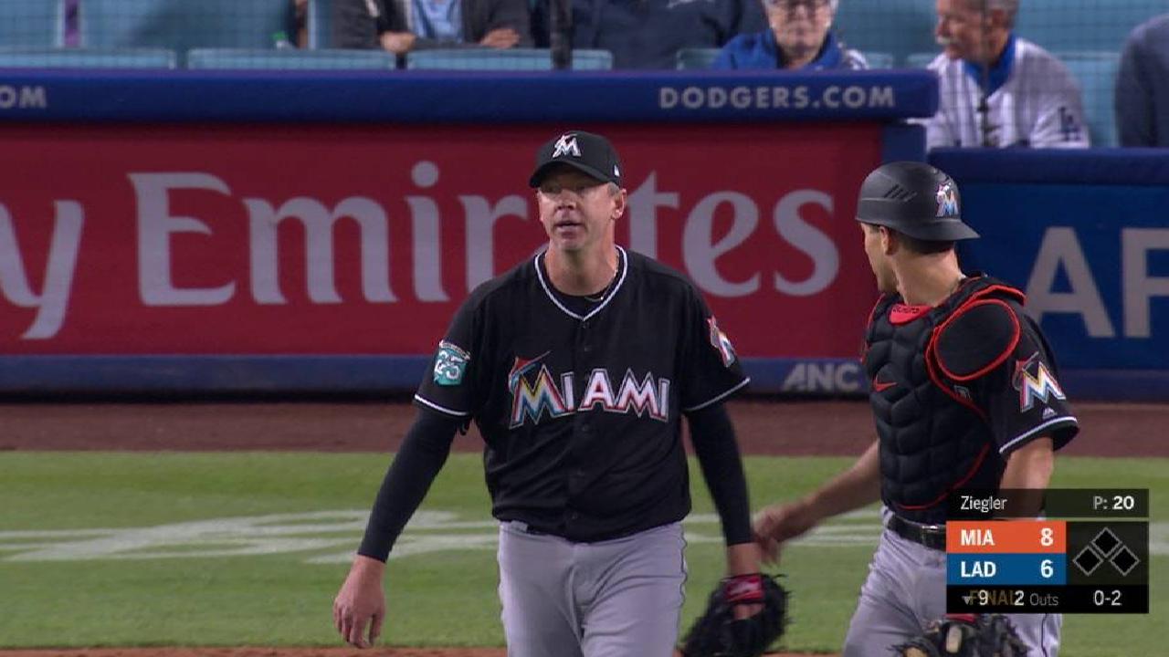 Ziegler seals Marlins' win