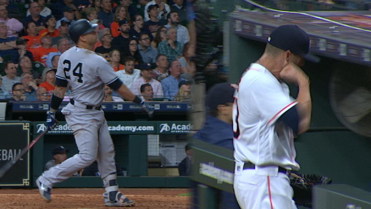 Astros, Giles take one on chin as Sanchez lifts Yanks