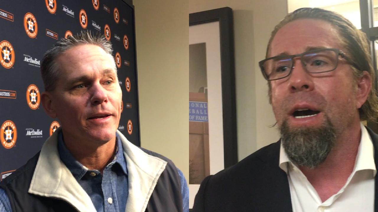 Biggio, Bagwell on Wood's gem