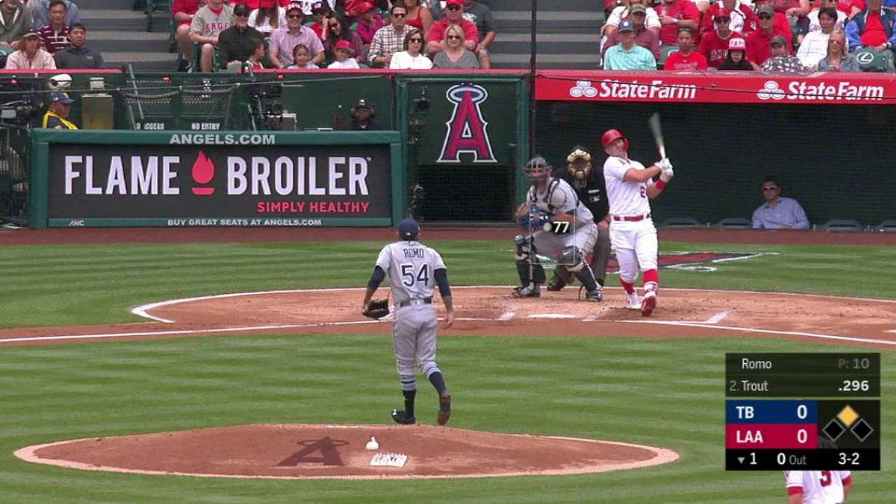 Romo strikes out Trout