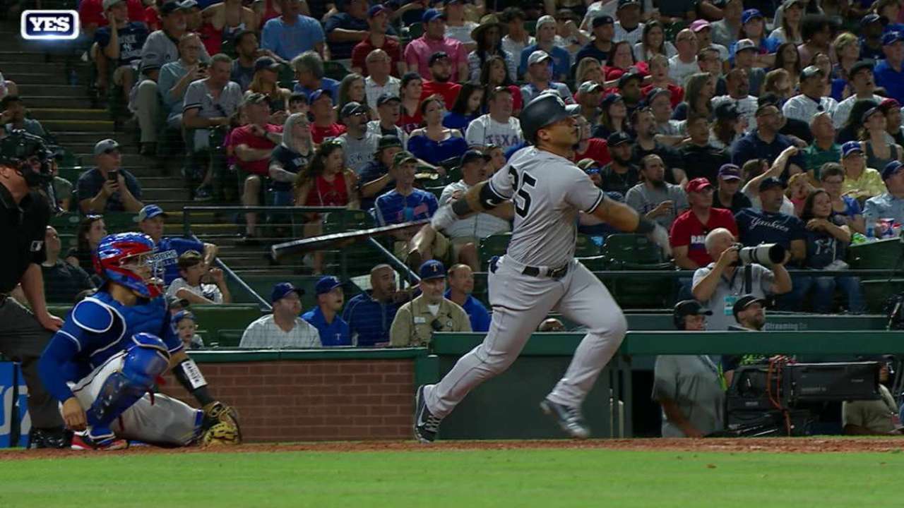 Torres' 2nd homer of the game