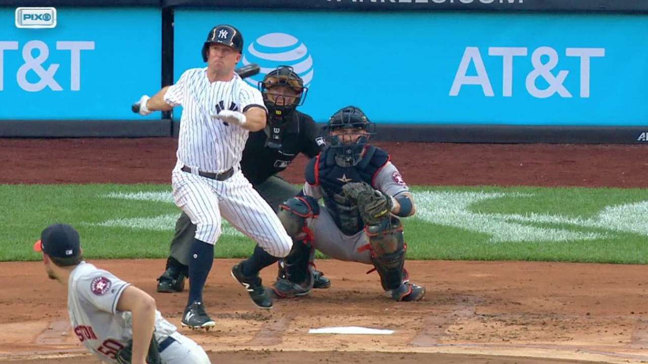 Gardner's leadoff home run