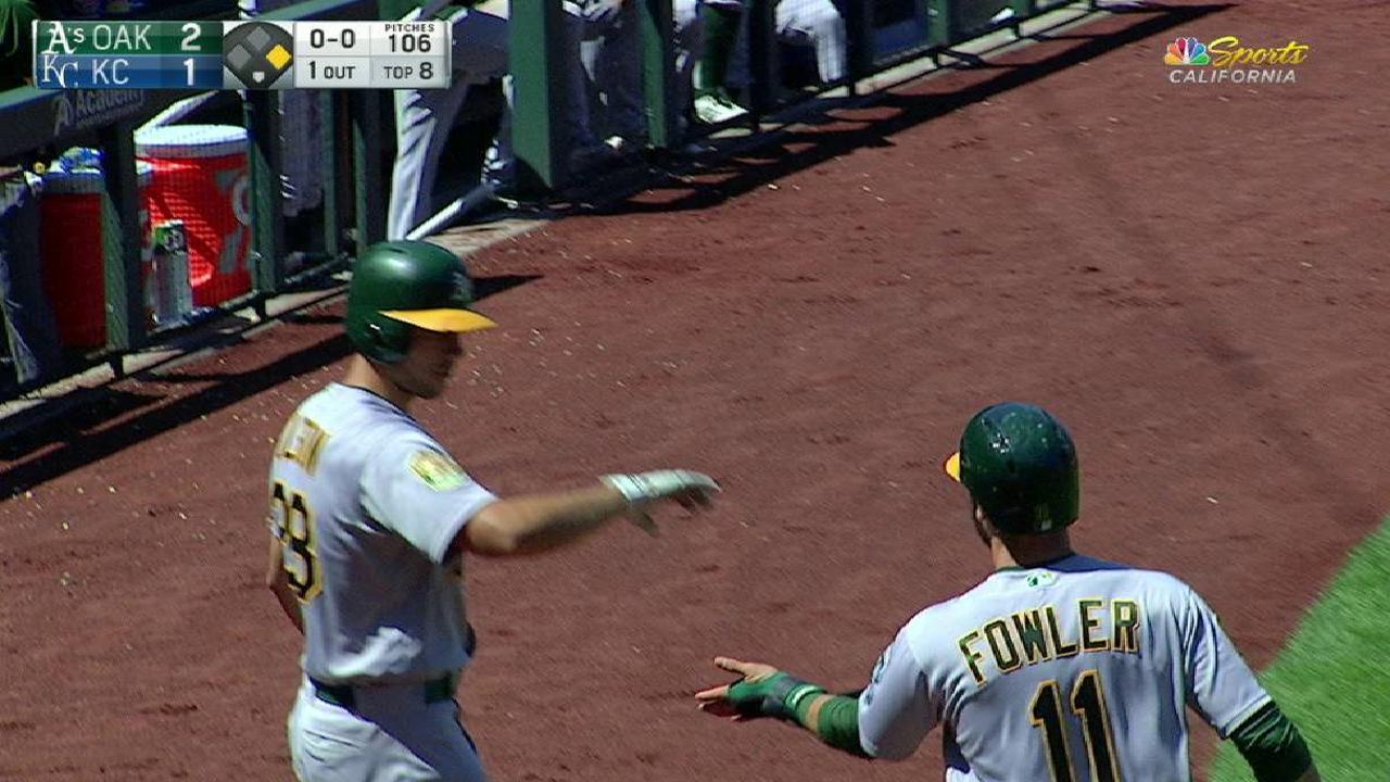 Lowrie's go-ahead RBI knock