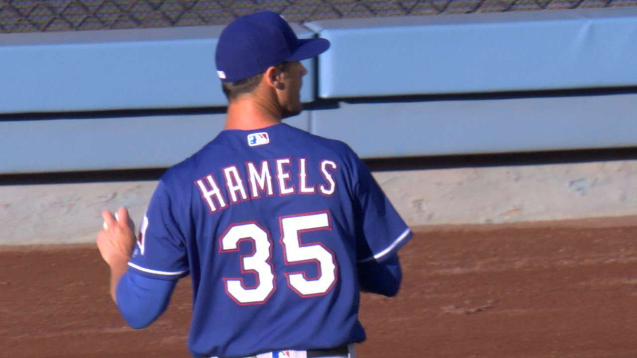 Hamels K's 6 vs. the Dodgers