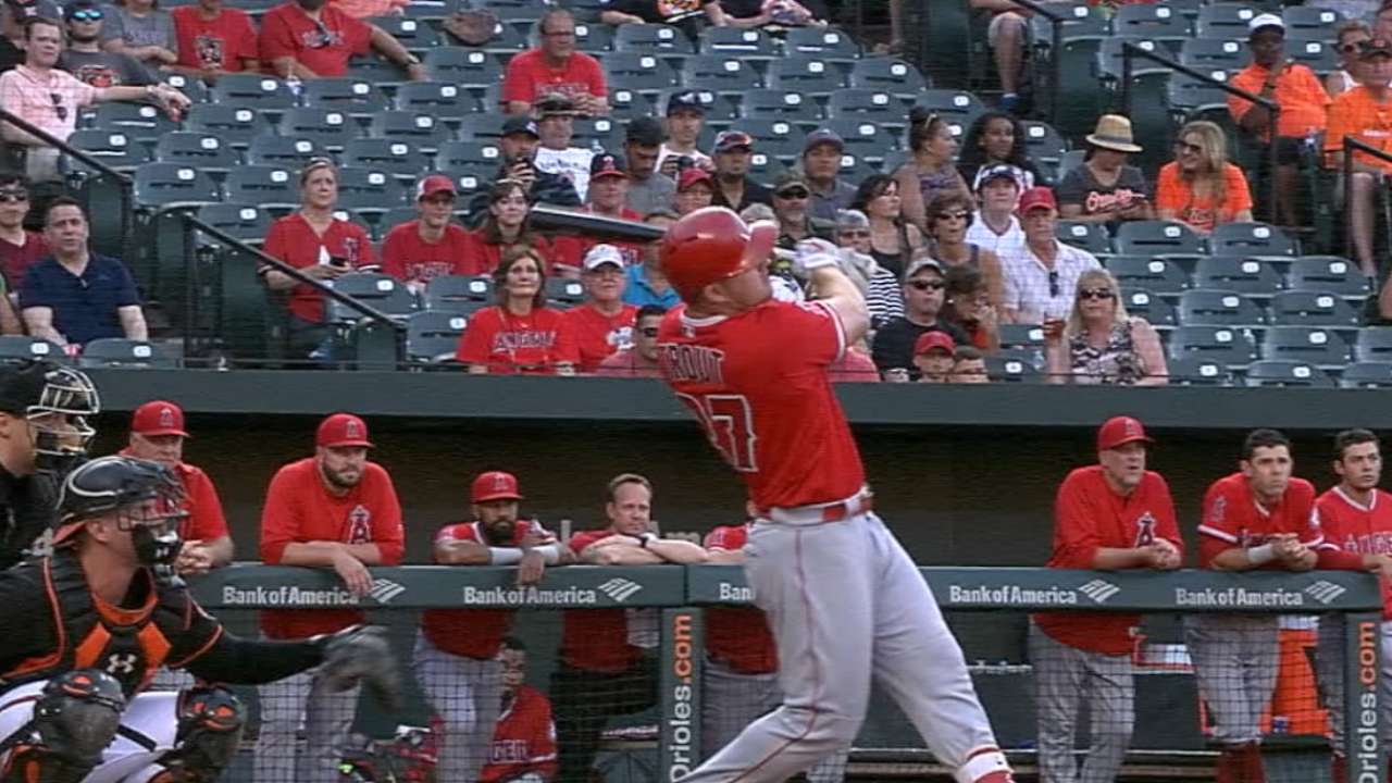 Trout's 24th homer of the season