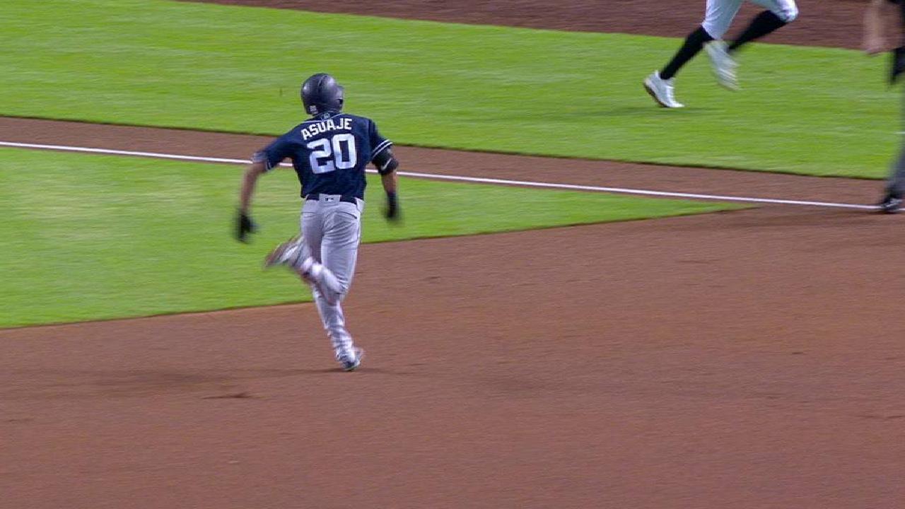Asuaje's 1-out triple