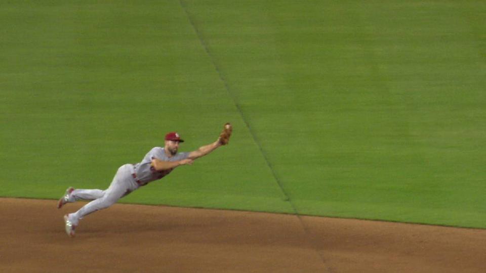 DeJong's outstanding diving grab