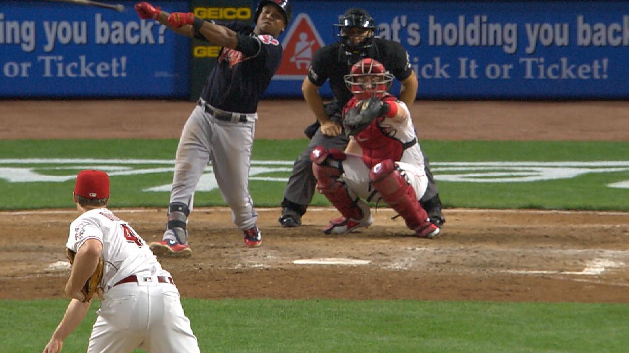 Reds Utility Player Brandon Dixon Strikes Out Indians Jose Ramirez