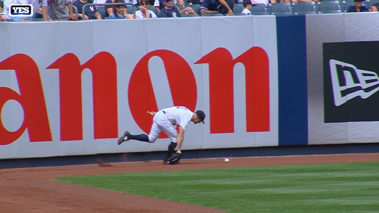 Granderson's double to left