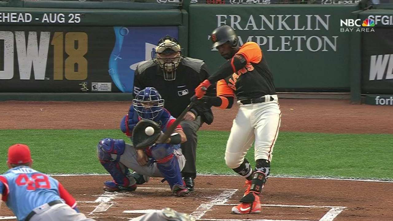 McCutchen's 422-foot home run