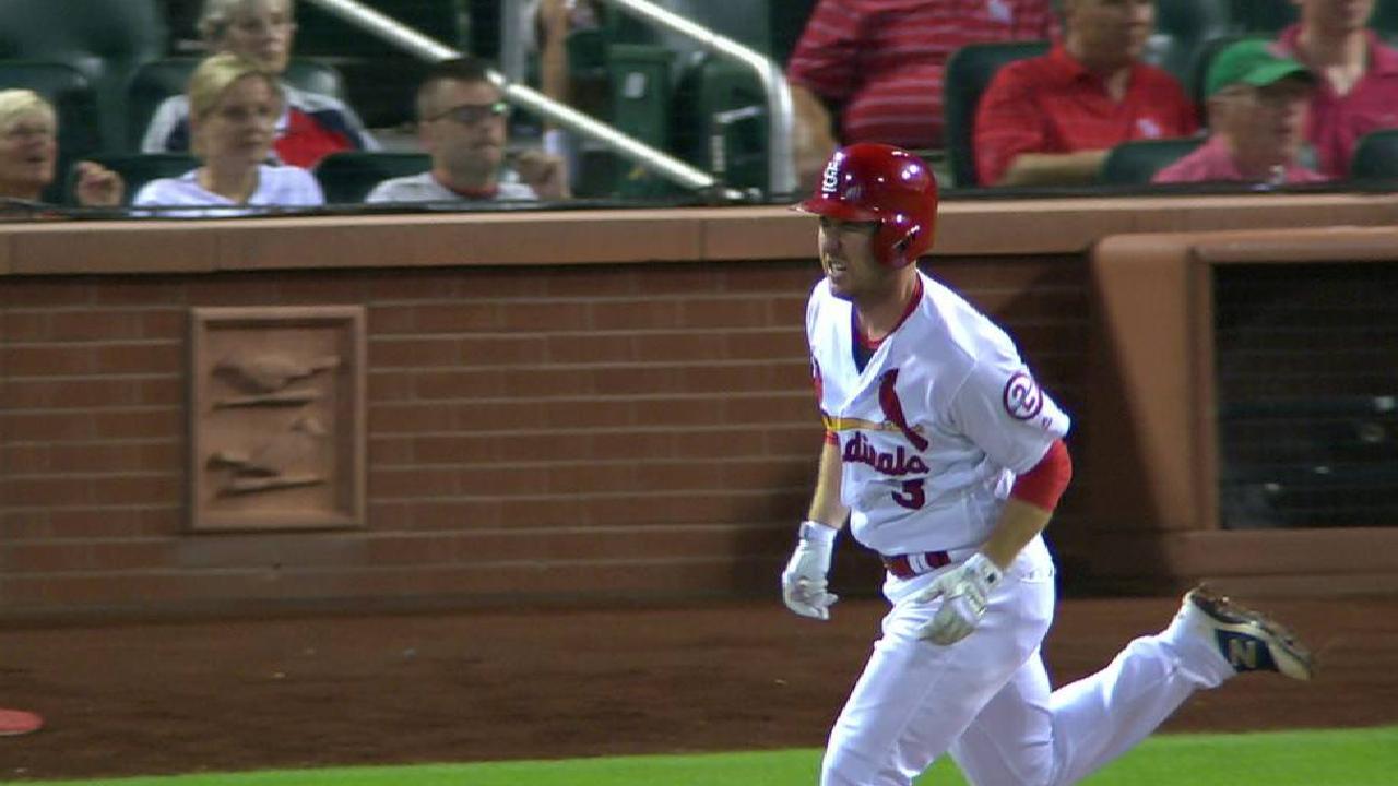 Gyorko doubles after review