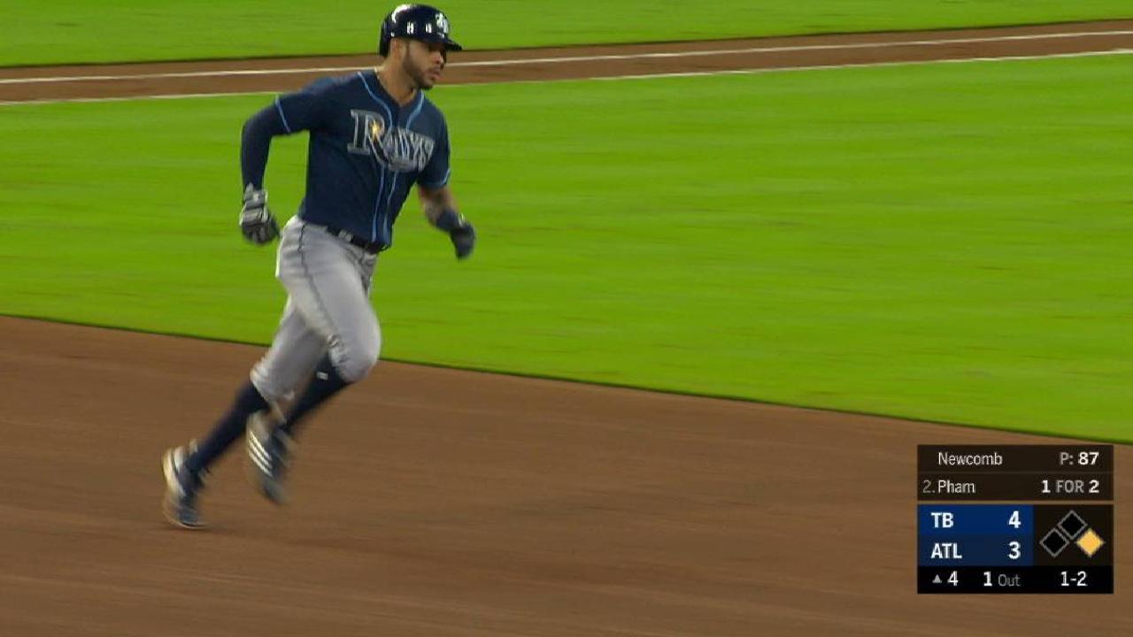 CJ Cron Hits 25th Homer Of Season Vs Braves Tampa Bay Rays