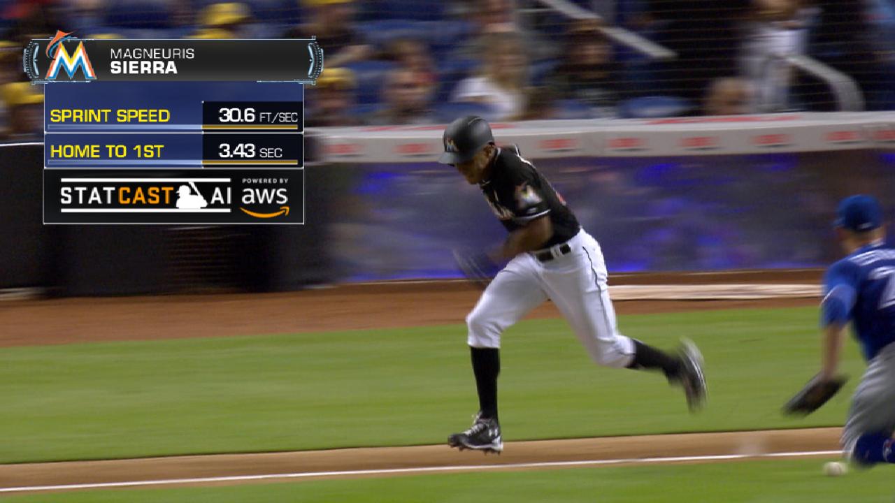 Statcast: Sierra's bunt single