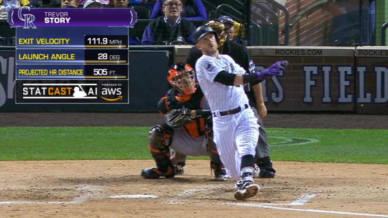 Trevor Story 1st Home Run of the Season #RedSox #MLB Distance