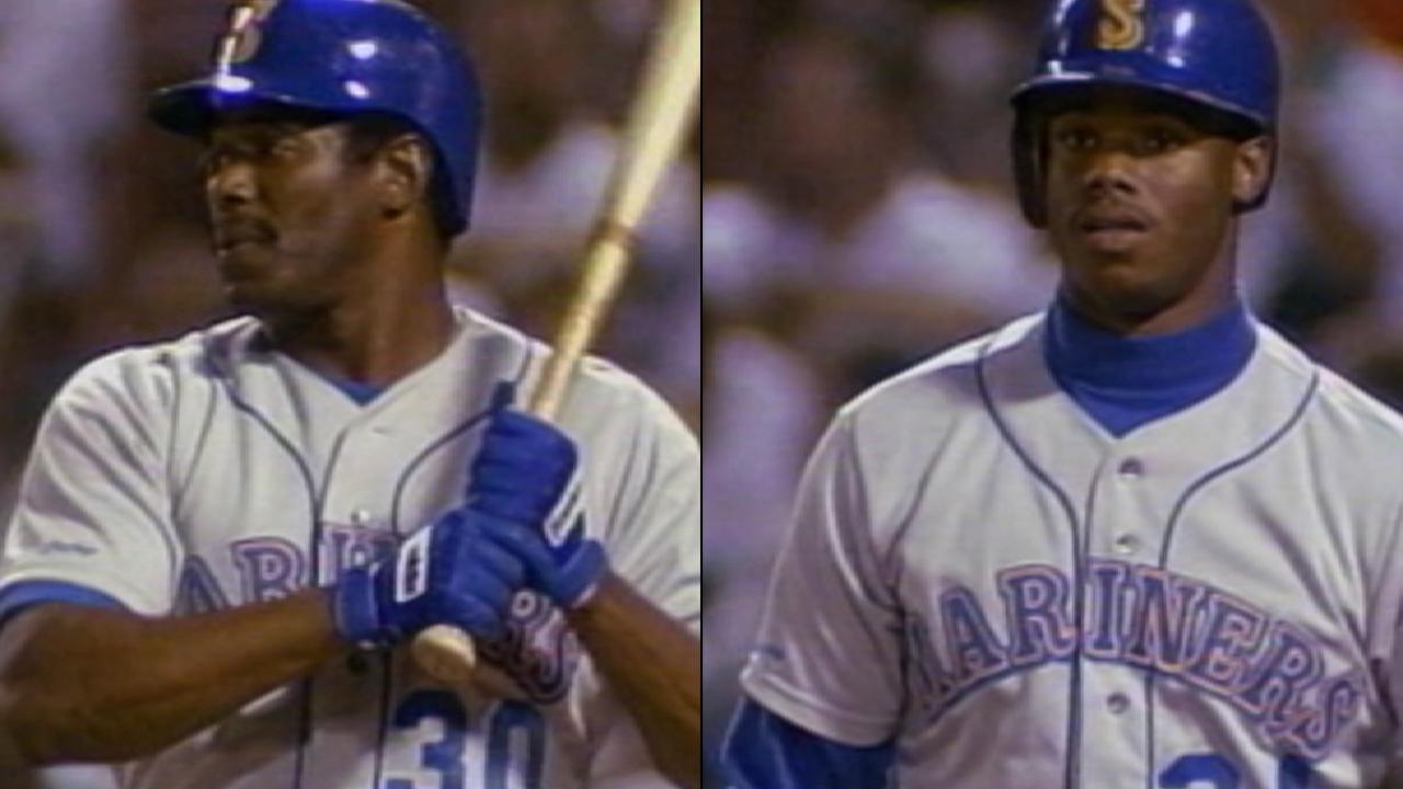 Ken Griffey And Griffey Jr Hit Back To Back Hrs Mlb Com