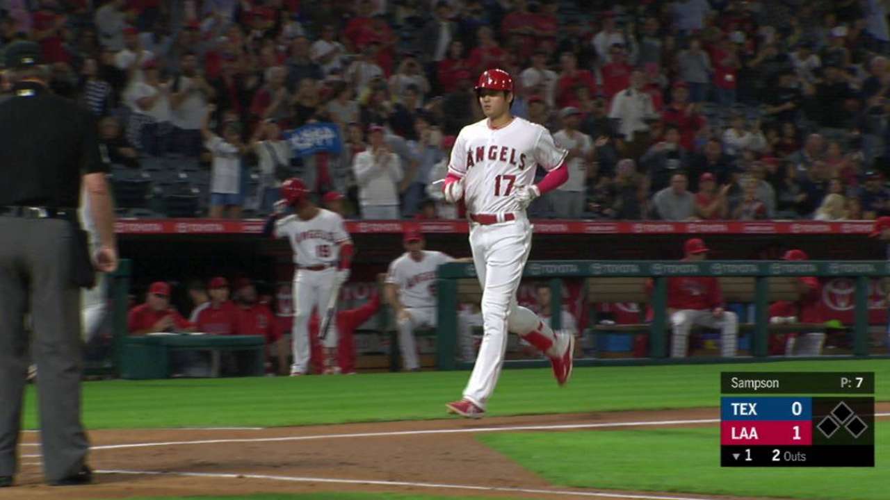 Ohtani's towering solo home run