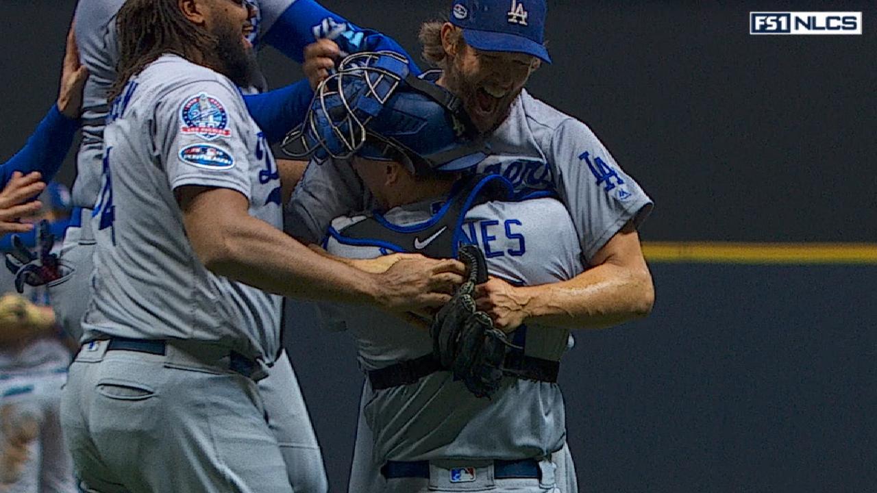 Dodgers finish off Brewers in 7 games to win NL pennant