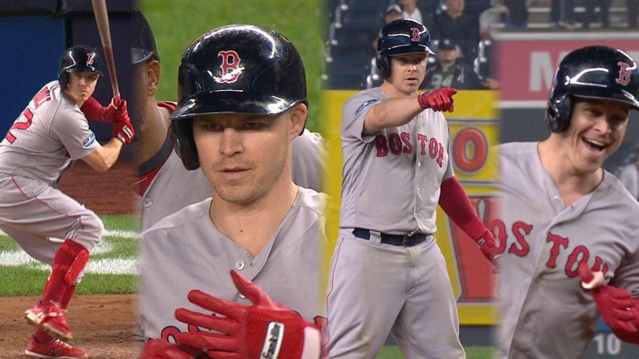 Brock Holt 1st with postseason cycle, as Red Sox rout Yankees