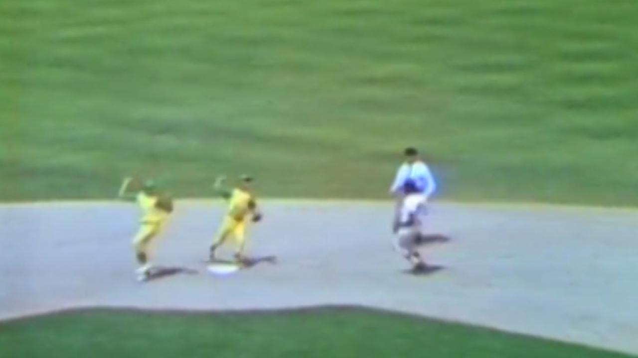 Campaneris' slick double play